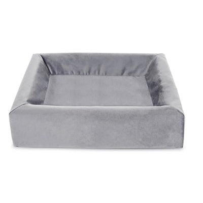 Bia Bed Royal Fluweel Hoes Voor Hondenmand Grijs