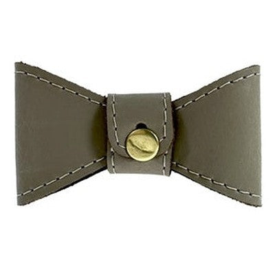 Sazzz Vlinderstrik Glamper Classic Leer Taupe