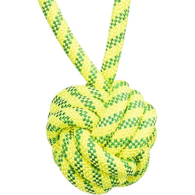 Trixie Aquatoy Touw Met Bal Drijvend Polyester Geel / Groen