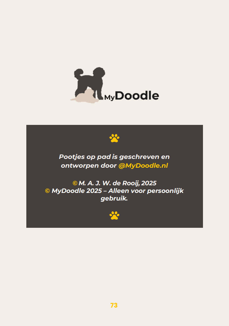 Pootjes op Pad! - Het MyDoodle wandelboek