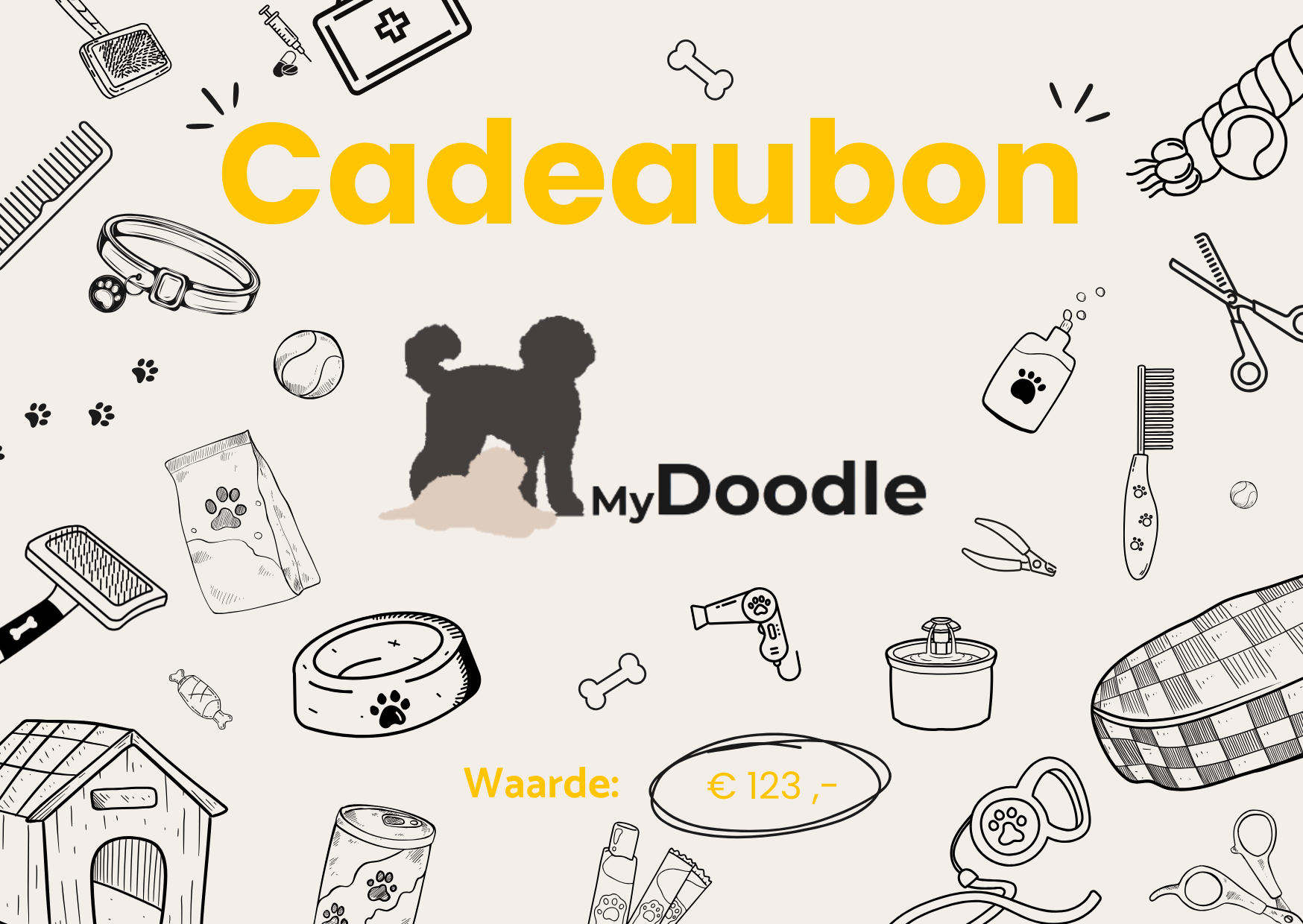 De MyDoodle Cadeaubon MyDoodle.nl