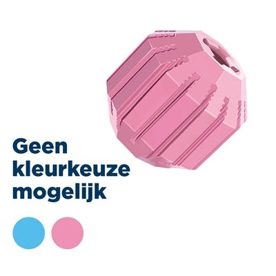 Kong Puppy Activity Rubber Bal Roze Of Lichtblauw Assorti