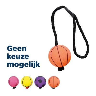 Trixie Sportbal Aan Touw Schuimrubber Drijvend Assorti